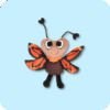 Vivid Monarch Flutter Plush